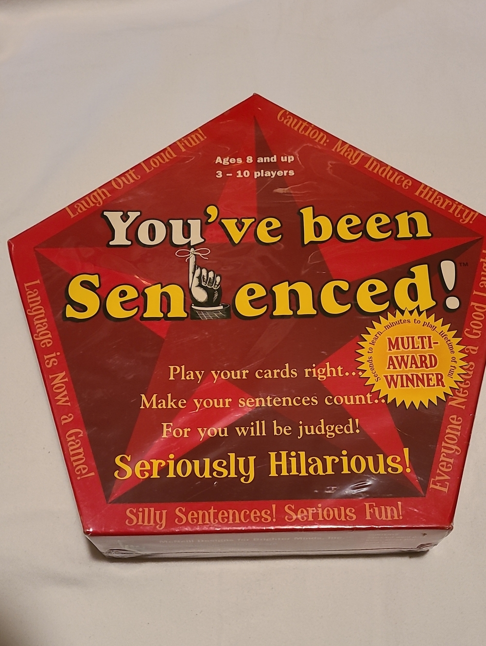 You've Been Sentenced, NWT, Play Your Cards Right Silly Sentences Game